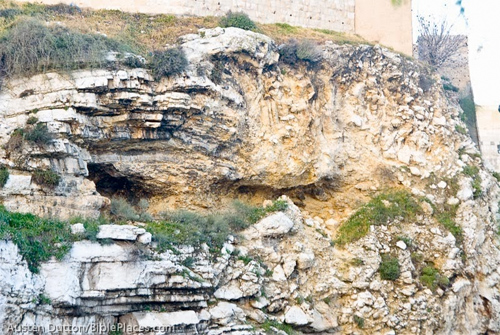 Golgotha since the nose fell off on February 20, 2015. Photo: Bibleplaces.com