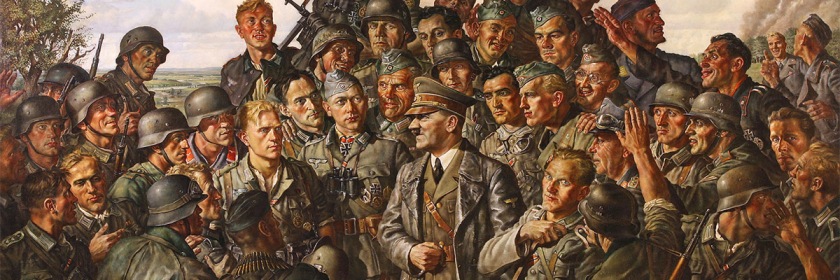 Propaganda painting of Adolph Hitler at the front (1942-43). Credit: James Vaughan/Flickr/Creative Commons