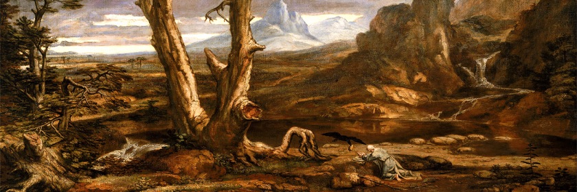 The Prophet Elijah in the wilderness being fed by crows after fleeing Jezebel by Washington Allston (1779 - 1845) Credit: Wikipedia