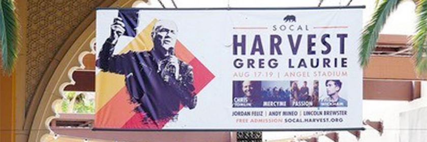 Harvest Crusade Billboard that was pulled down: Credit CBN