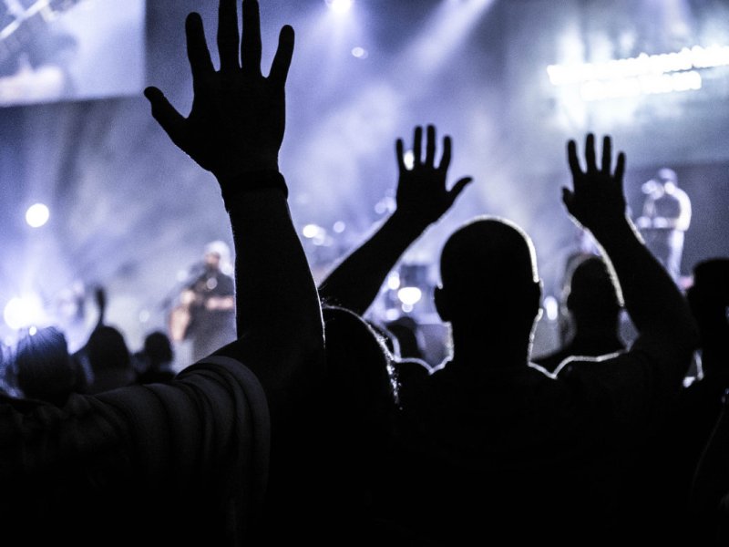 The number of people attending in-person church services continues to rise