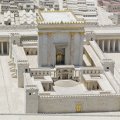 A model of the second Jewish temple, also known as Herod's temple
