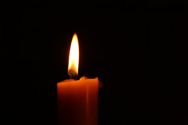 Candle at the Monastery of Sant Joan de les Abadesses in Spain