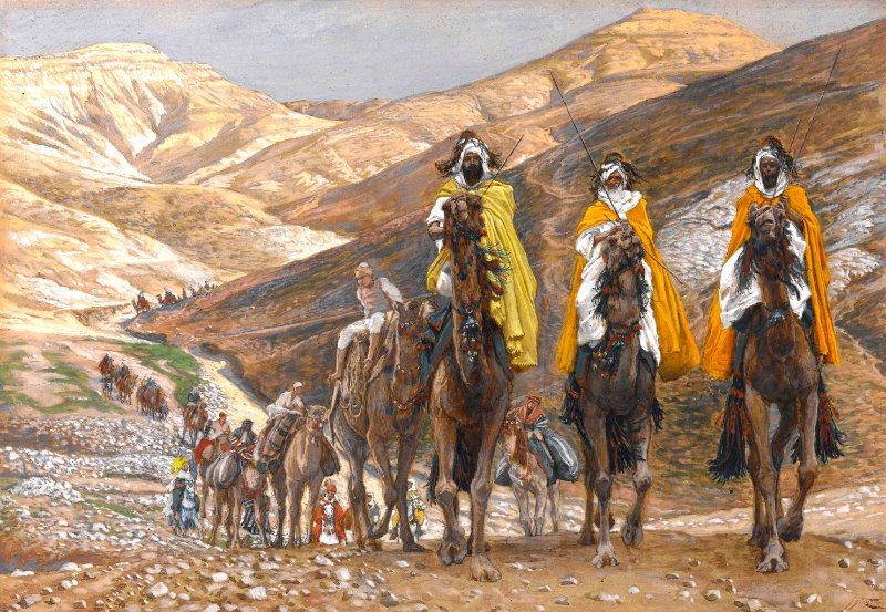 The Magi Journeying to see the newborn King of the Jews by Jame Tissot