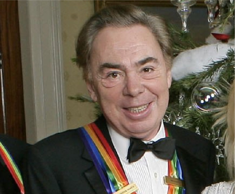 Andrew Lloyd Webber at the White House with President George Bush in 2006