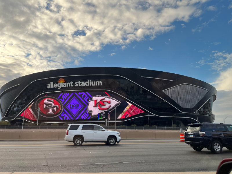 Allegiant Stadium in Las Vegas host Superbowl LVIII