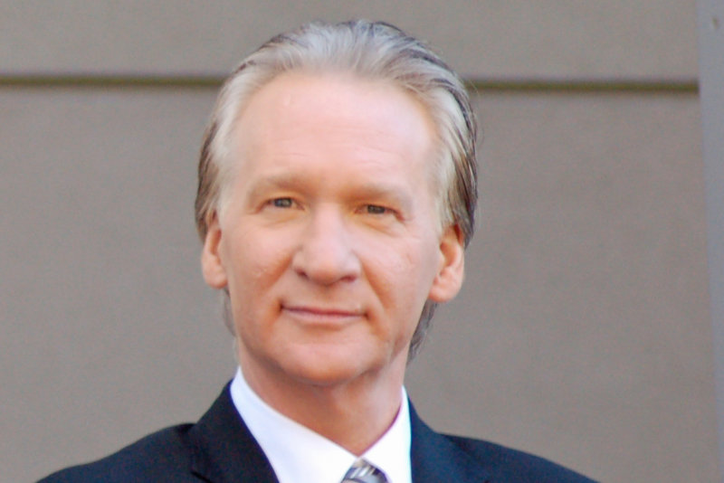 Comedian Bill Maher receiving his Hollywood Star in 2010