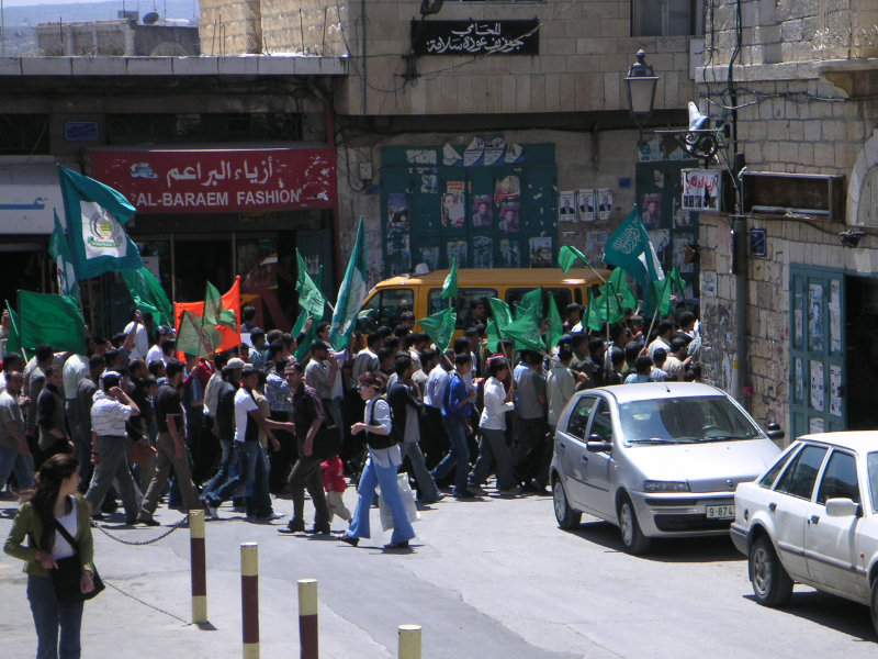 Hamas rally in Bethlehem