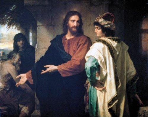 esus with the rich young ruler by Heinrich Hofmann