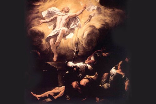Painting of the resurrection of Jesus Christ by Luca Giordano