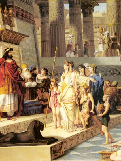 Painting of the Queen of Sheba visiting King Solomon