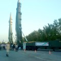 Iranian ballistic missiles on display in 2012